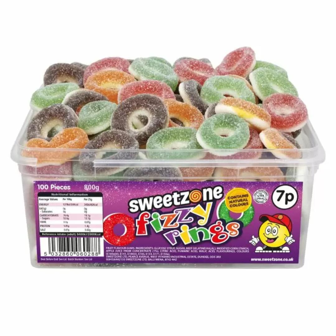 Sweetzone Fizzy Rings Tub