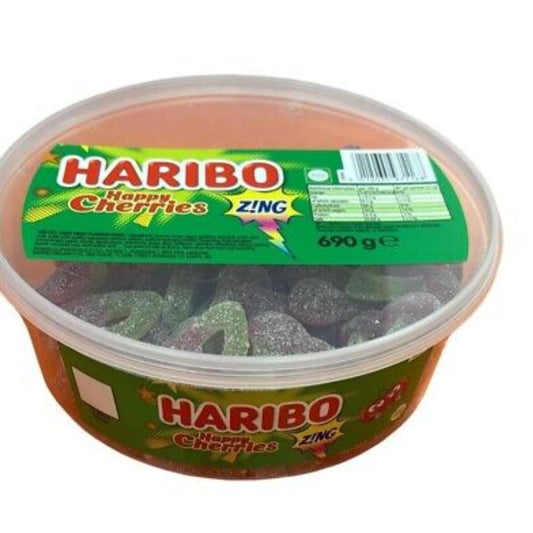 Haribo Happy Cherries | Zing Fizzy - Circle Tub