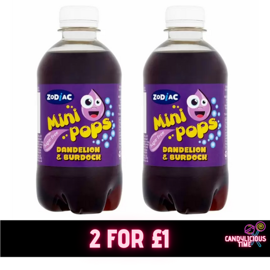 Zodiac Mini Pops (330ml) Pack of 2 - Mini Pops Dandelion & Burdock