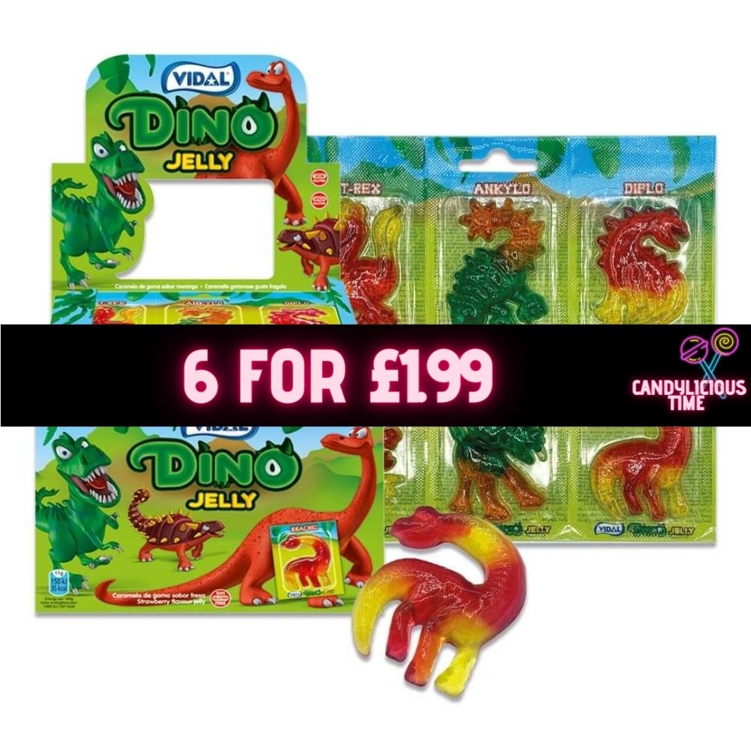 Vidal Animal Jelly (11g) Pack of 6 - Vidal Dino Jelly