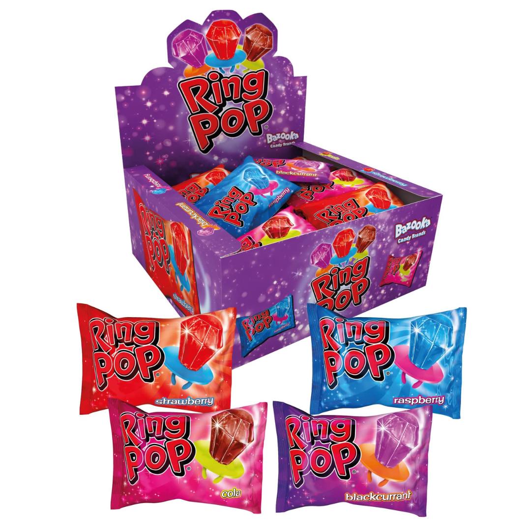 Bazooka Ring Pop - 4 Pack