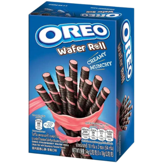 Oreo Wafer Roll - Strawberry (54g)