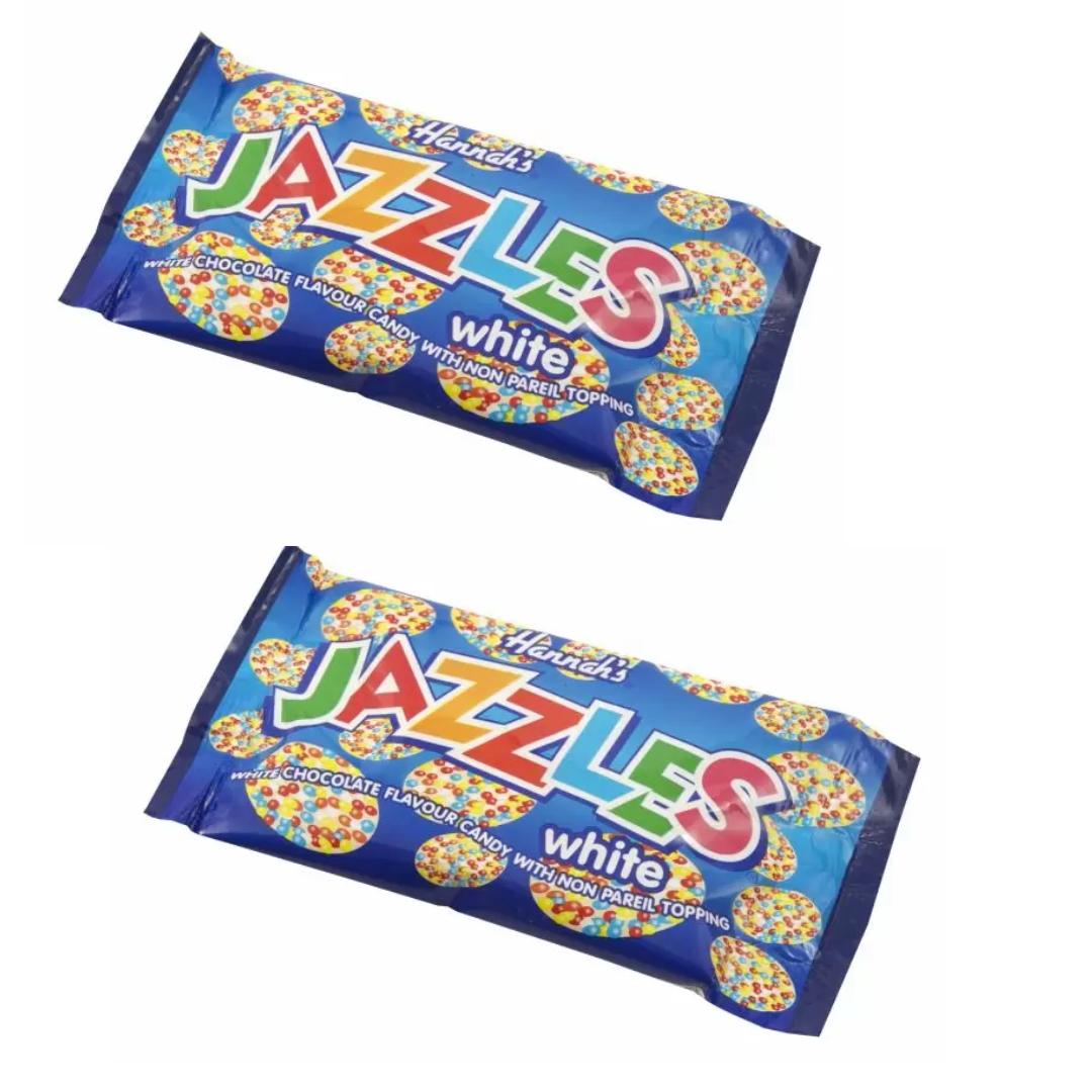 Hannah's White Chocolate Jazzles 40g (2 Packs)