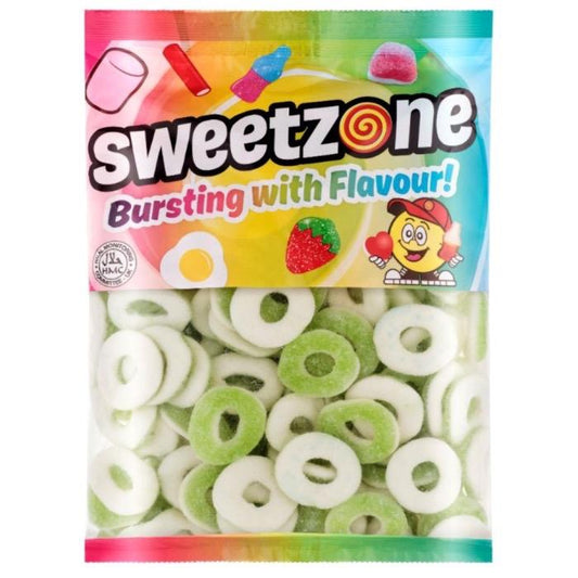 Sweetzone Sour Apple Rings Bag 1kg