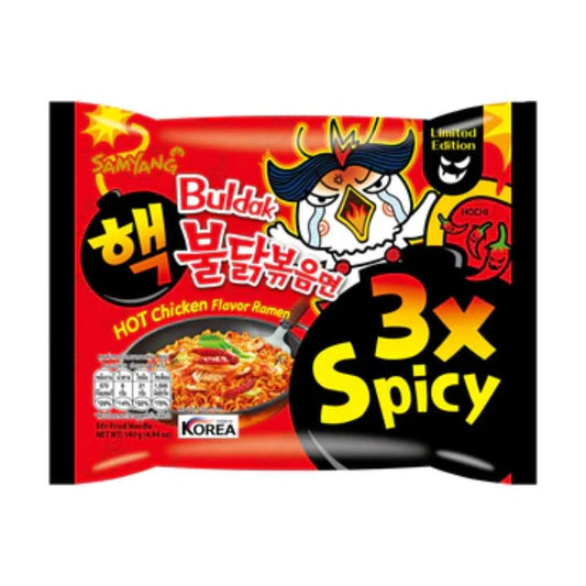 3x Spicy Hot Chicken Ramen Single pack