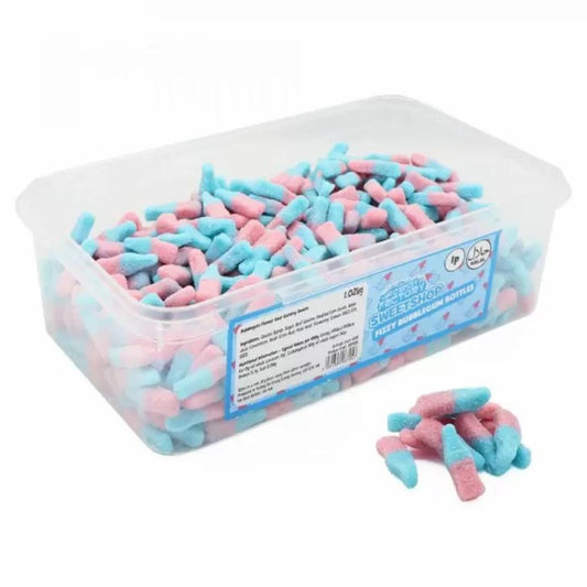 Crazy Candy Factory Tubs - Fizzy Small Bubblegum Bottles