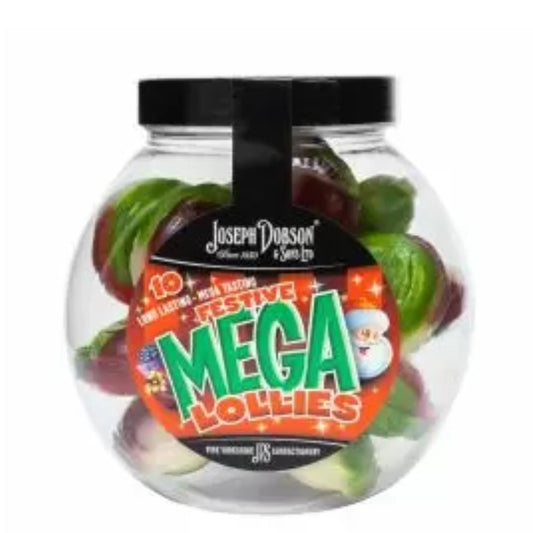 Dobsons Mega Candy Lollies Festive Gift Jar