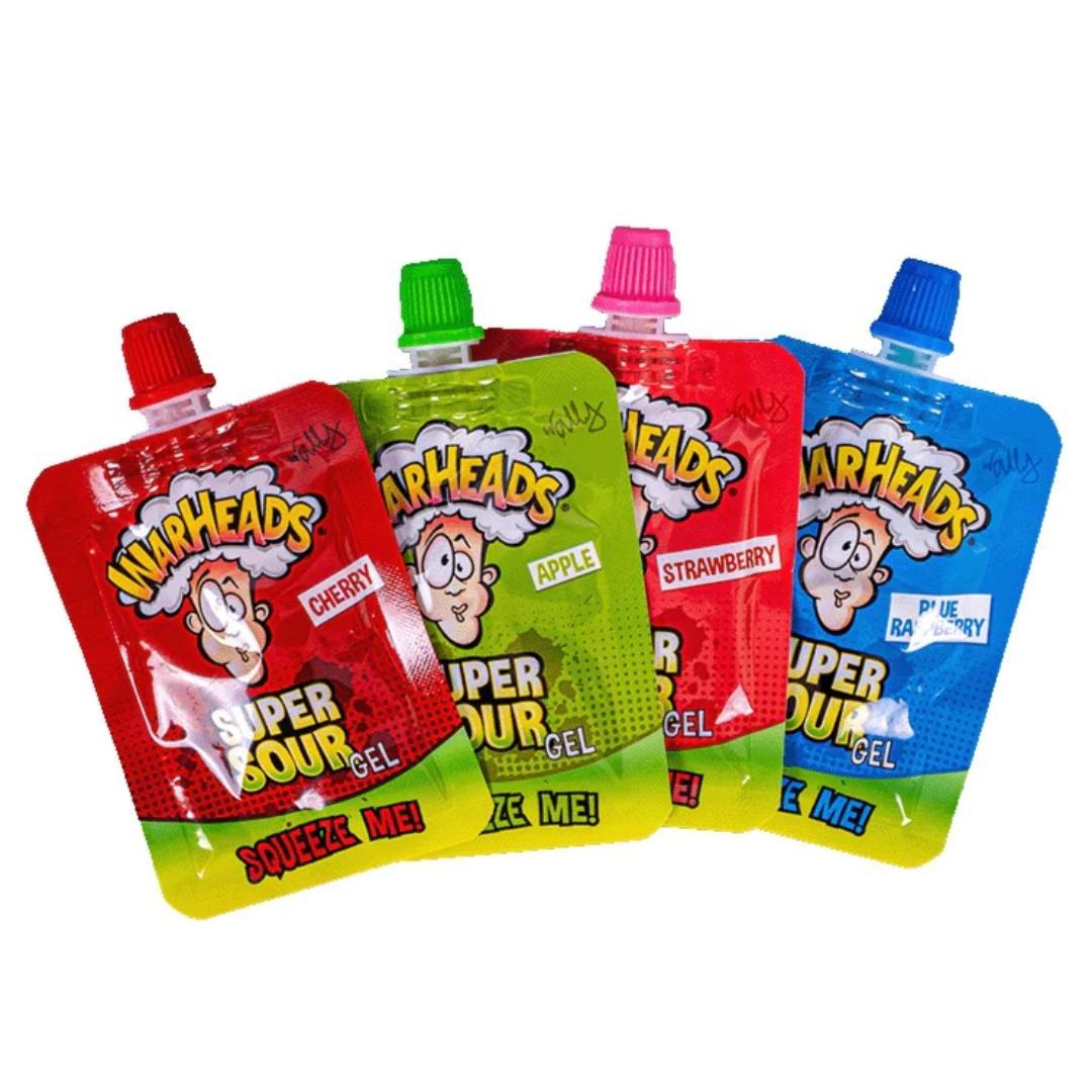 Warheads Super Sour Squeeze Me Gel (4 Pack)