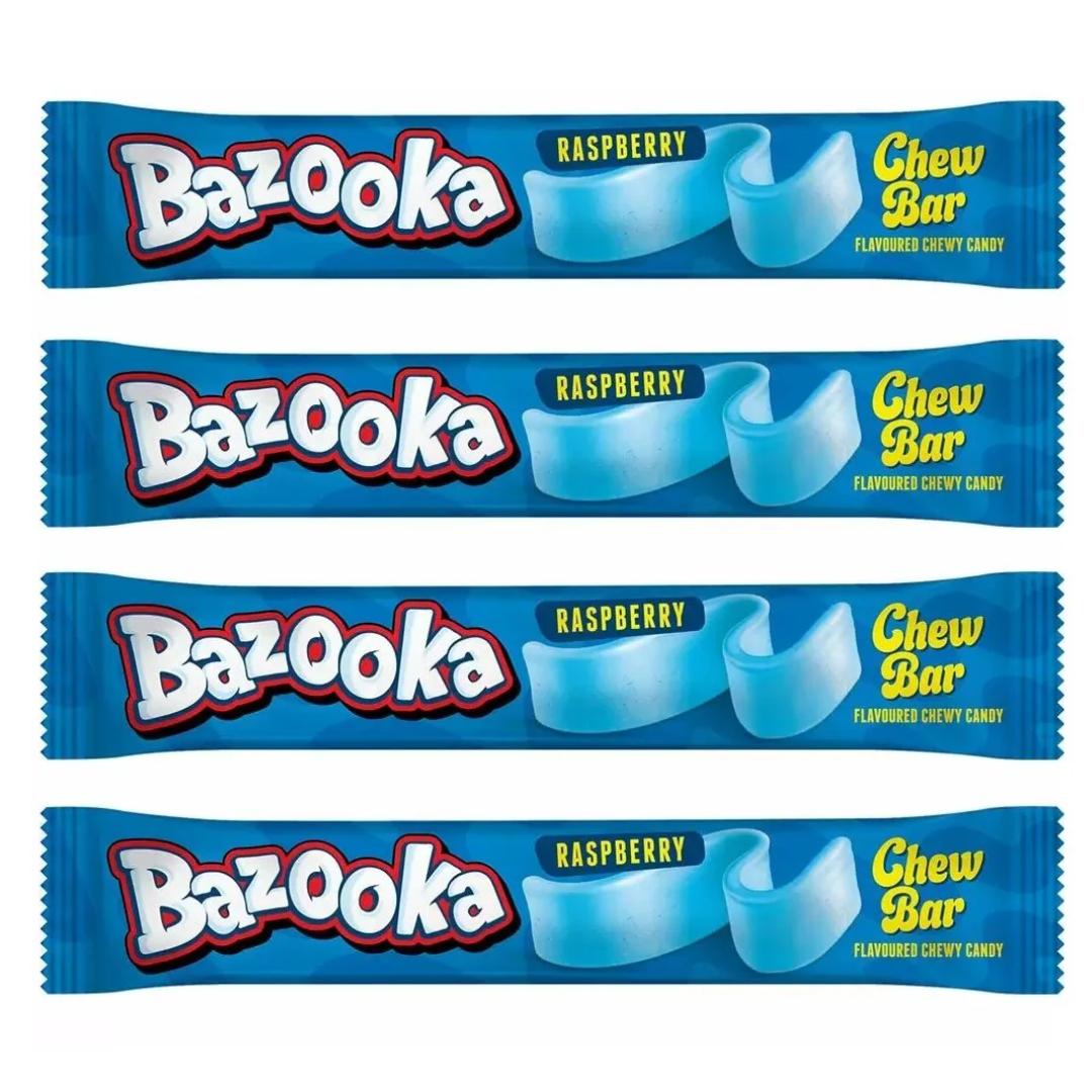 Bazooka Blue Raspberry | 4 Chew Bars