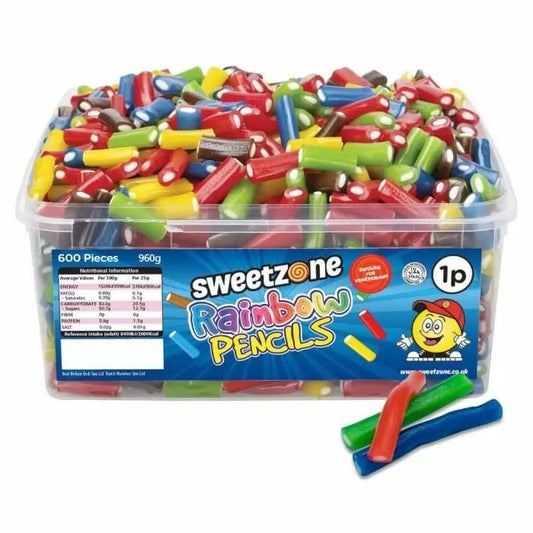 Sweetzone Mini Rainbow Pencils Tub