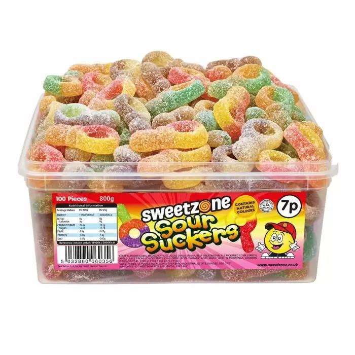 Sweetzone Sour Suckers Tub