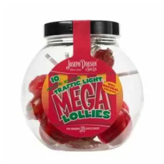 Dobsons Mega Candy Lollies Traffic Light Gift Jar