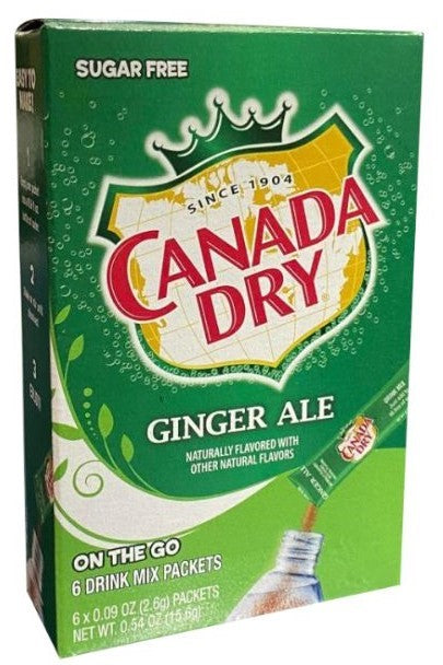 Canada Dry Ginger Ale Singles To Go