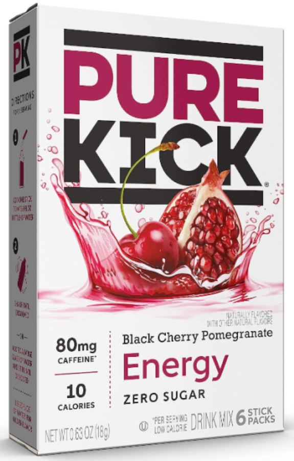 Pure Kick Black Cherry Pomegranate Singles To Go