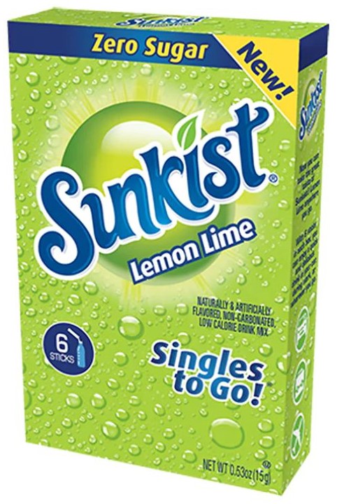 Sunkist Lemon Lime Singles To Go