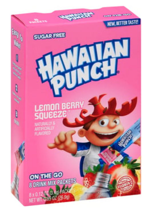 Hawaiian Punch Lemon Berry Squeeze Singles To Go