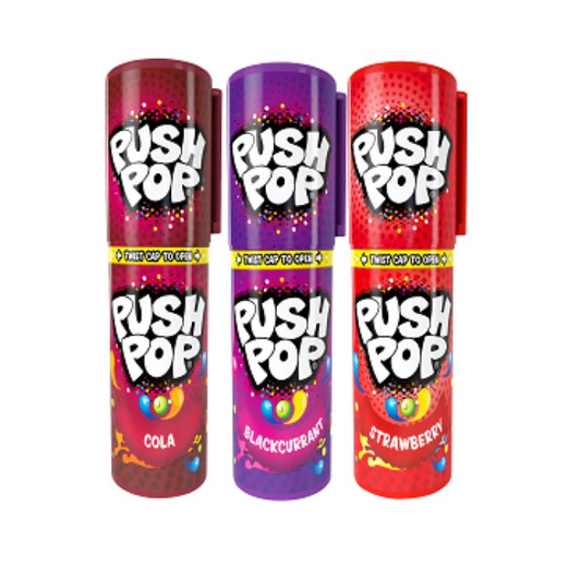 Push Pop Bazooka Candy x3 flavours (45g)