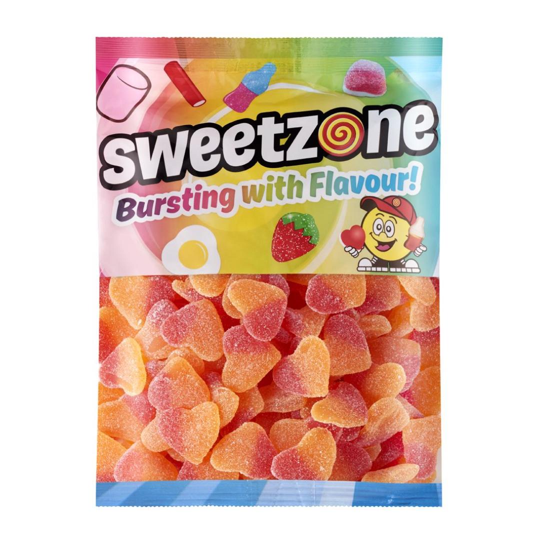 Sweetzone Fizzy Peach Hearts 1kg