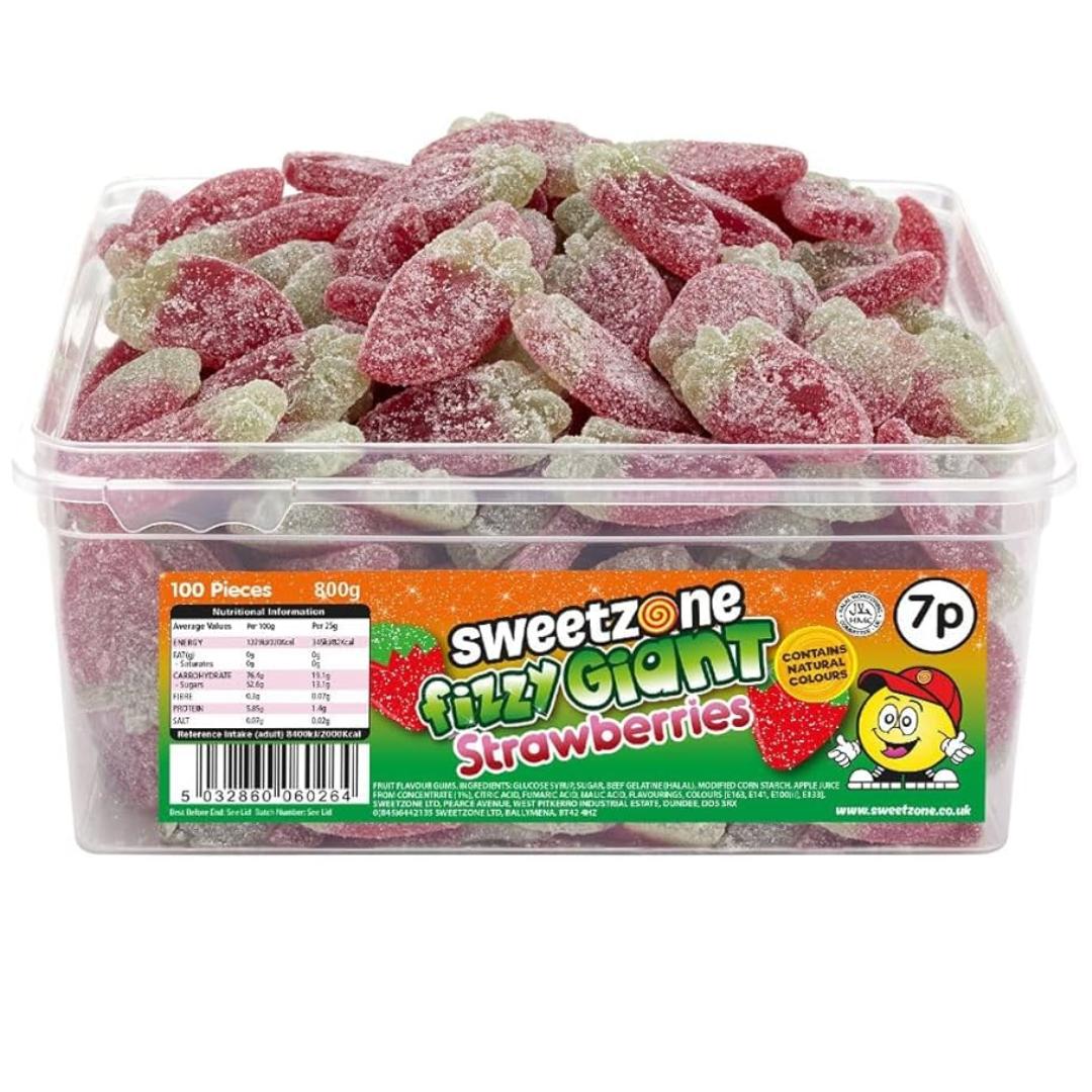 Sweetzone Fizzy Giant Strawberries