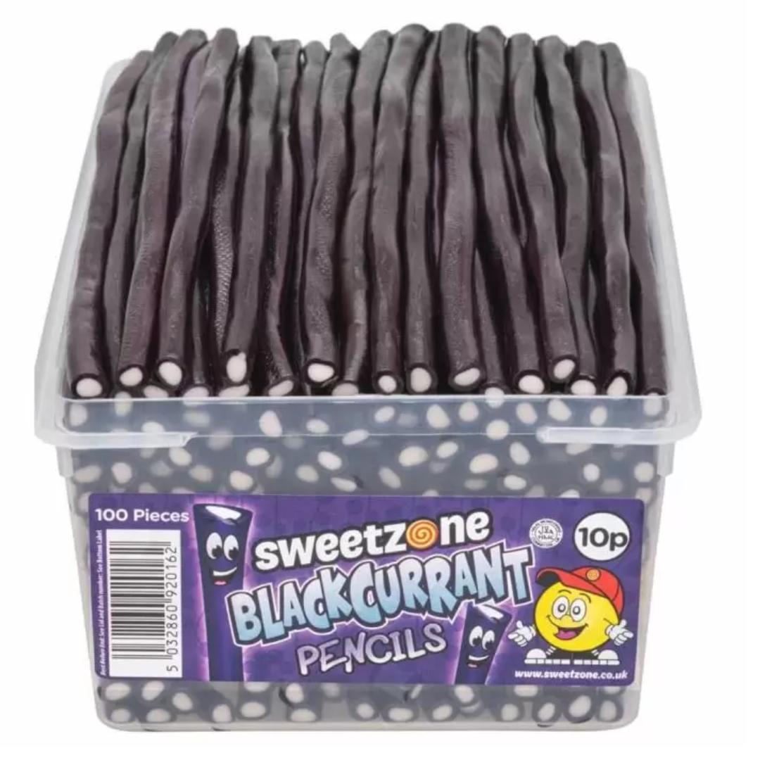 Sweetzone Blackcurrant Pencils Tub