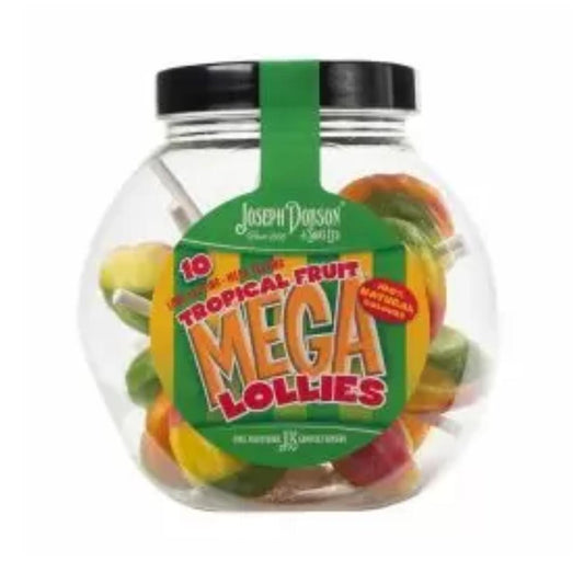 Dobsons Mega Candy Lollies Tropical Fruit Gift Jar