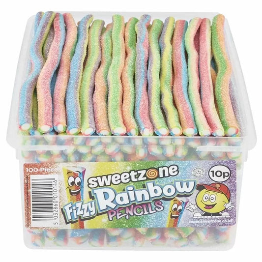 Sweetzone Fizzy Rainbow Pencils Tub