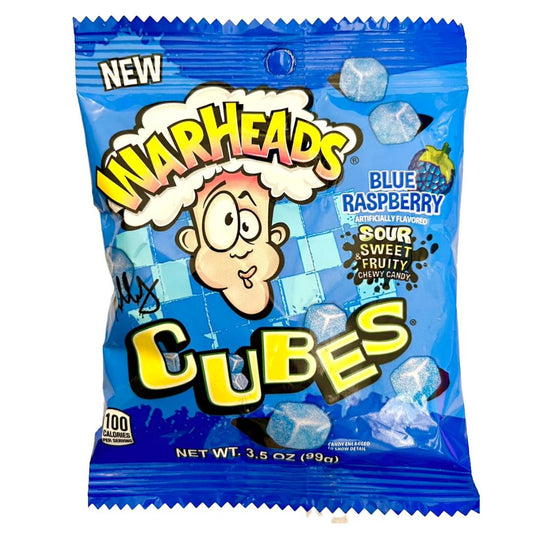 Warheads Blue Raspberry Cubes