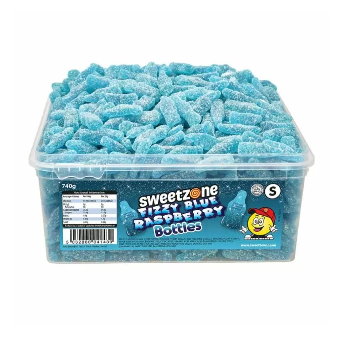 Sweetzone Fizzy Blue Raspberry Bottles Tubs