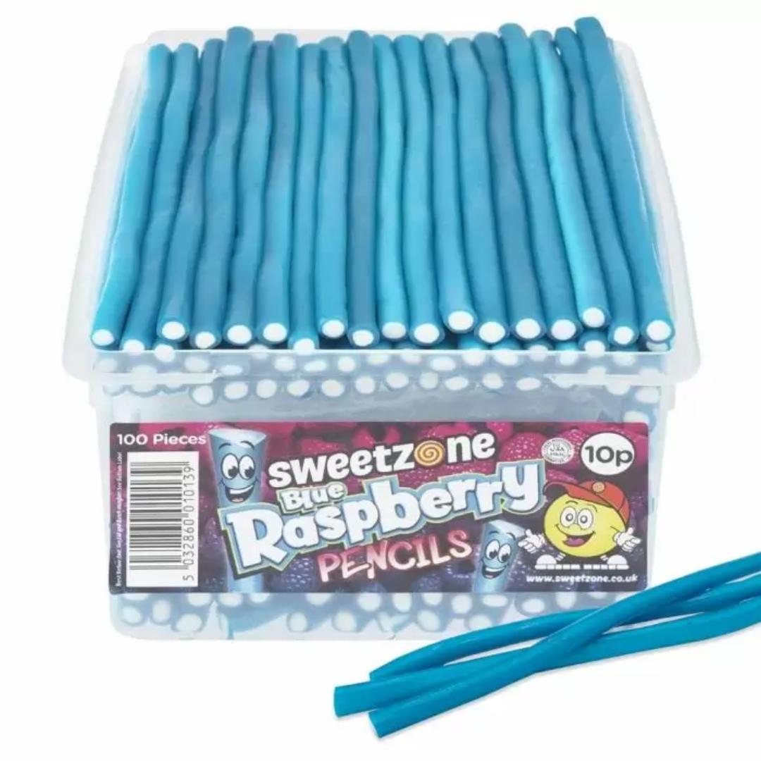 Sweetzone Blue Raspberry Pencils Tub