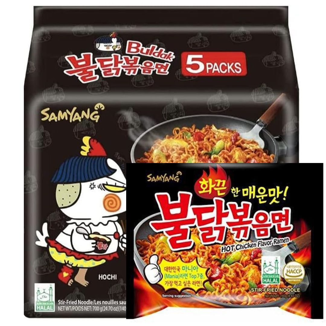 Samyang Buldak Original Hot Chicken Ramen - 5 pack (700g)