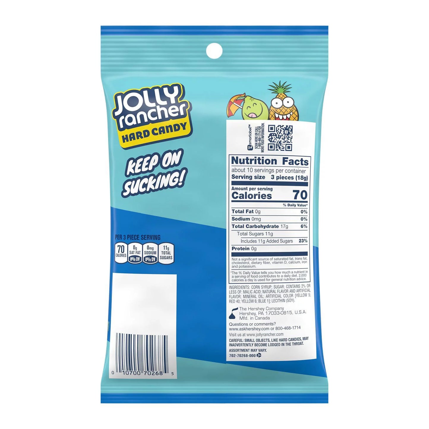 Jolly Rancher Hard Candy Tropical Peg Bag (184g)