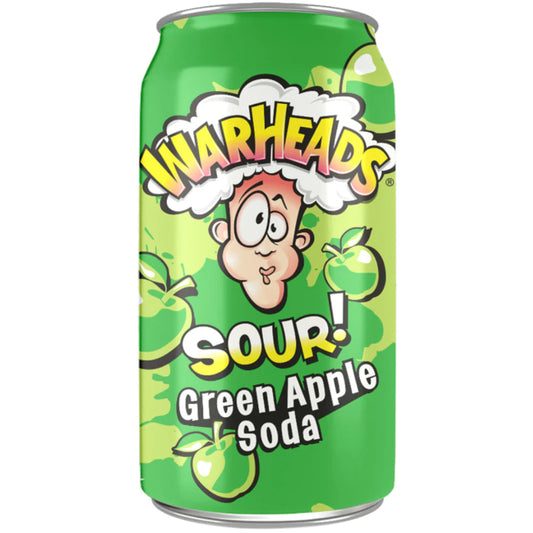 Warheads Sour Green Apple Soda (355ml)