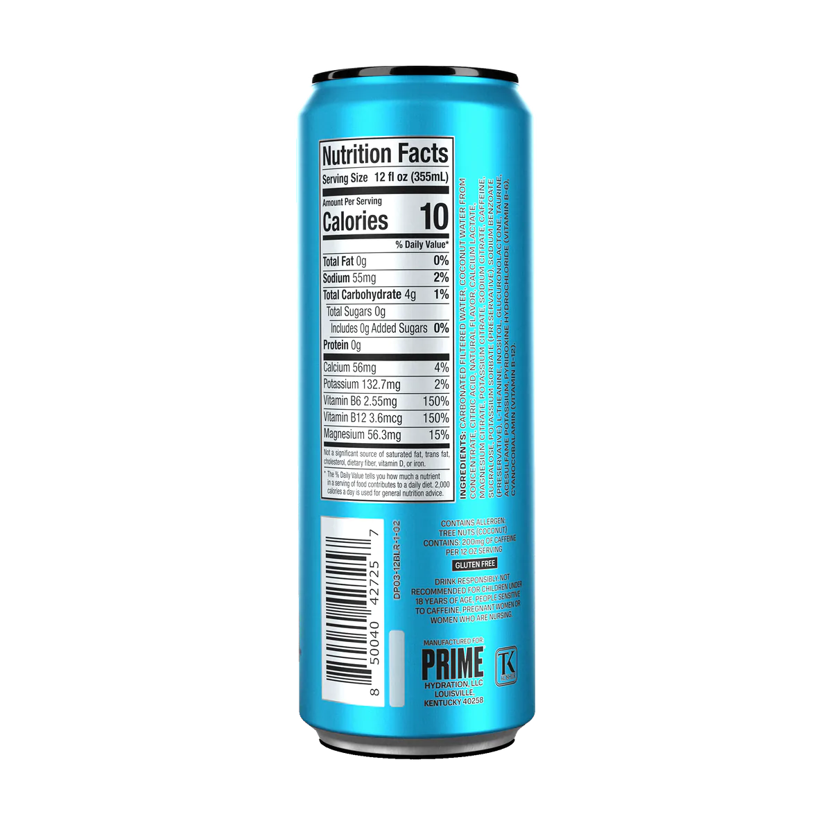 USA PRIME Hydration Energy Drinks- BLUE RASPBERRY (355ml)